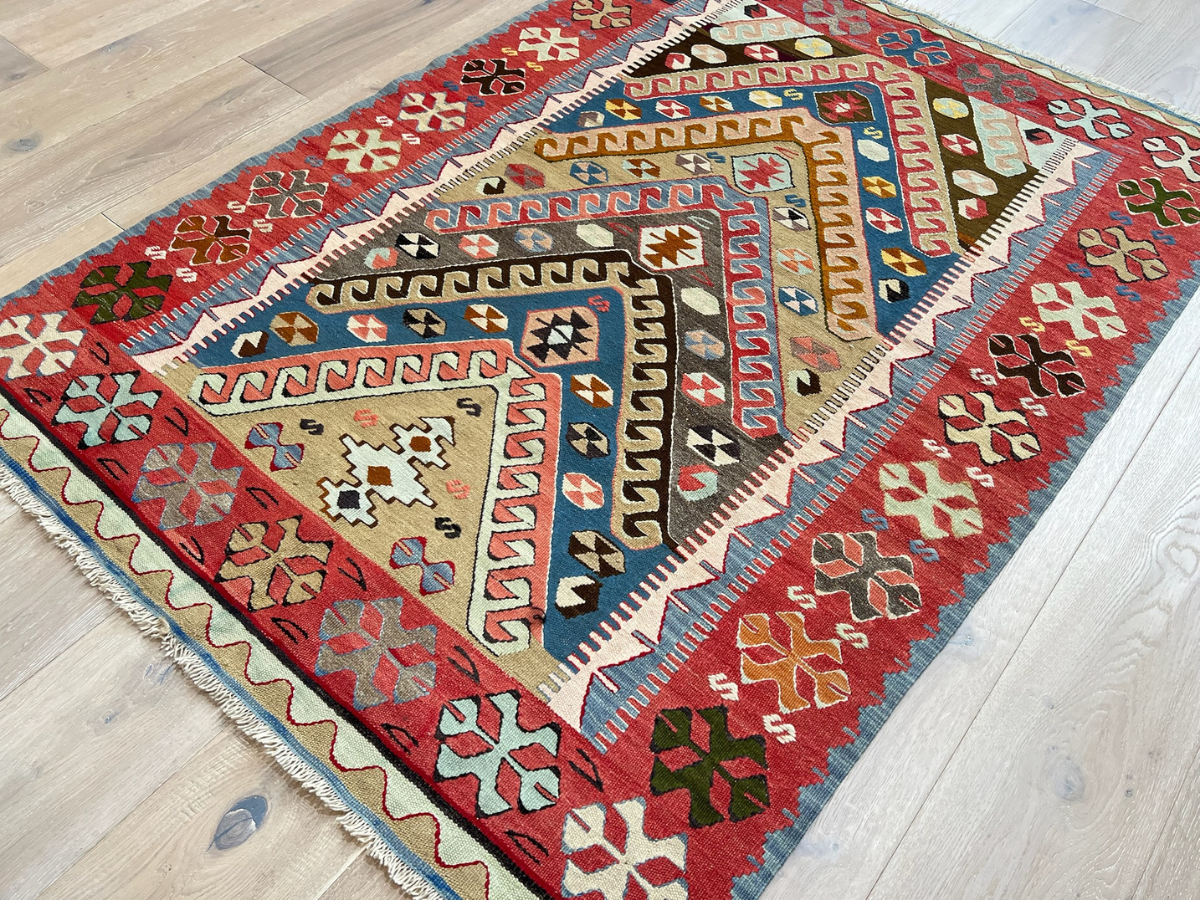 Vintage Yarn Kilim Rug