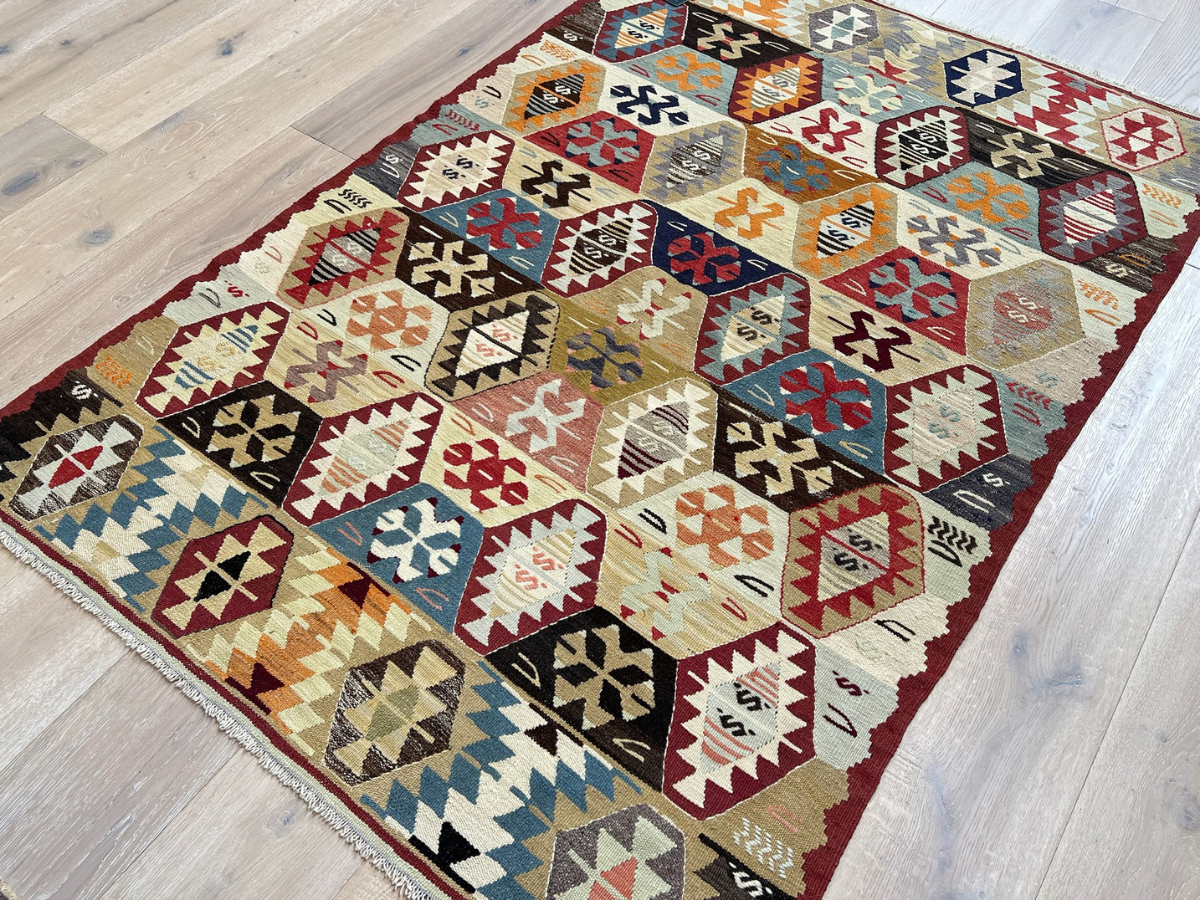 Vintage Yarn Kilim Rug
