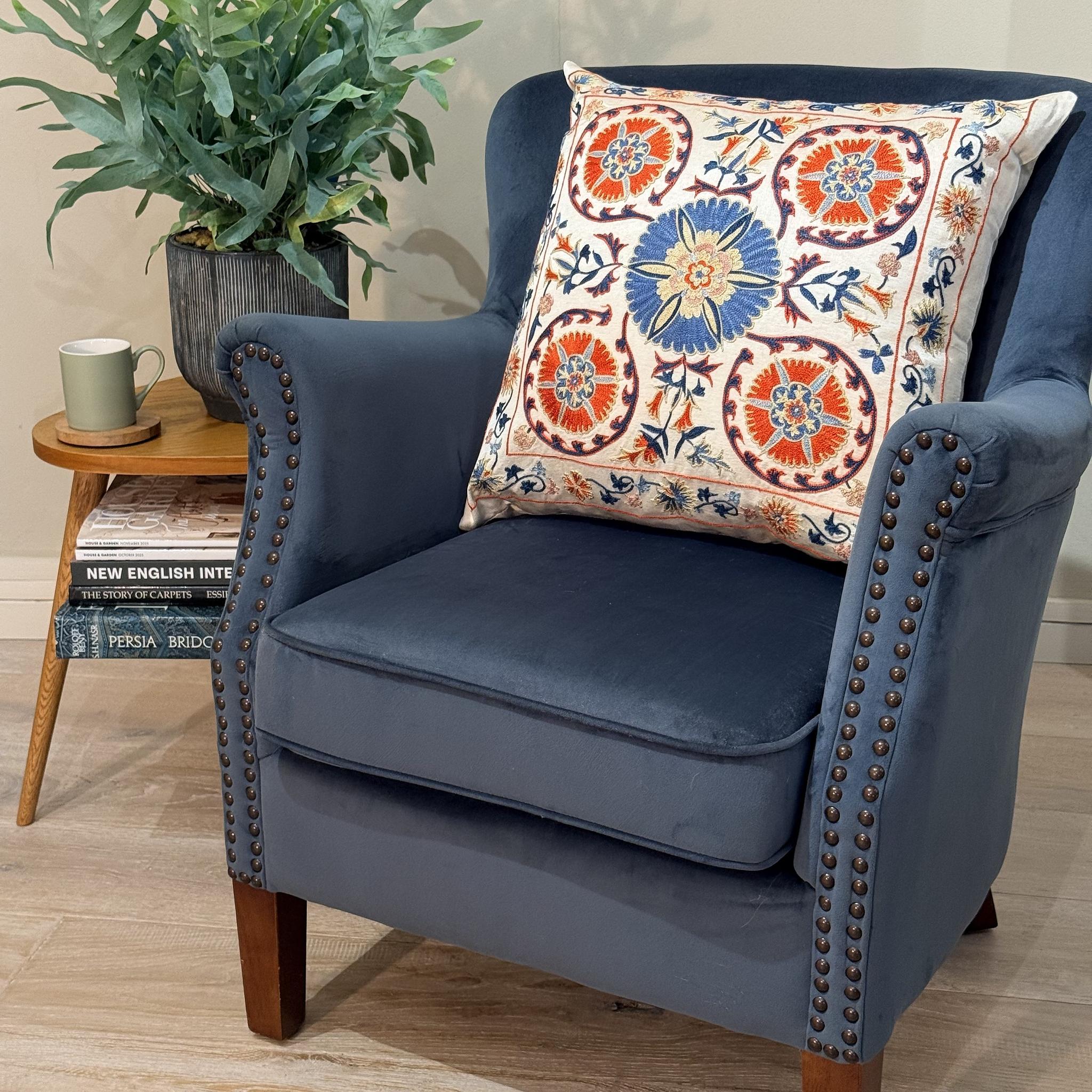 Fine Suzani Silk Cushion