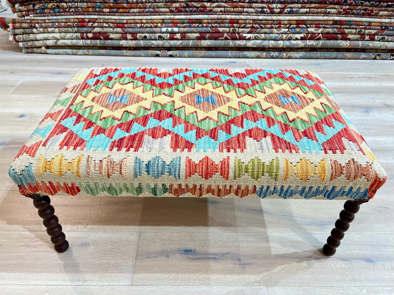 Kundoz Kilim Footstool