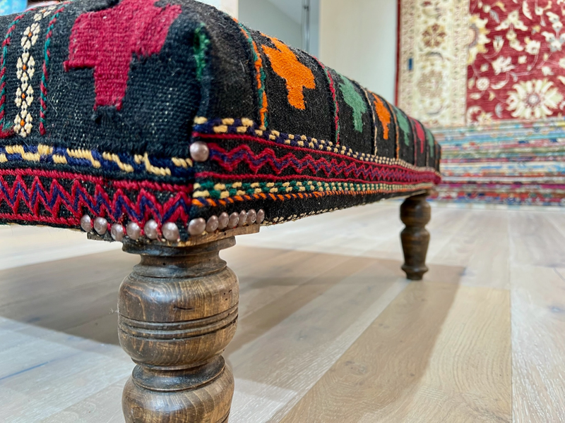 Vintage Soffreh Kilim Table