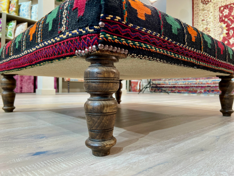 Vintage Soffreh Kilim Table