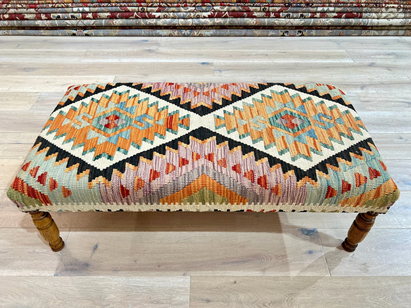 Kundoz Kilim Footstool