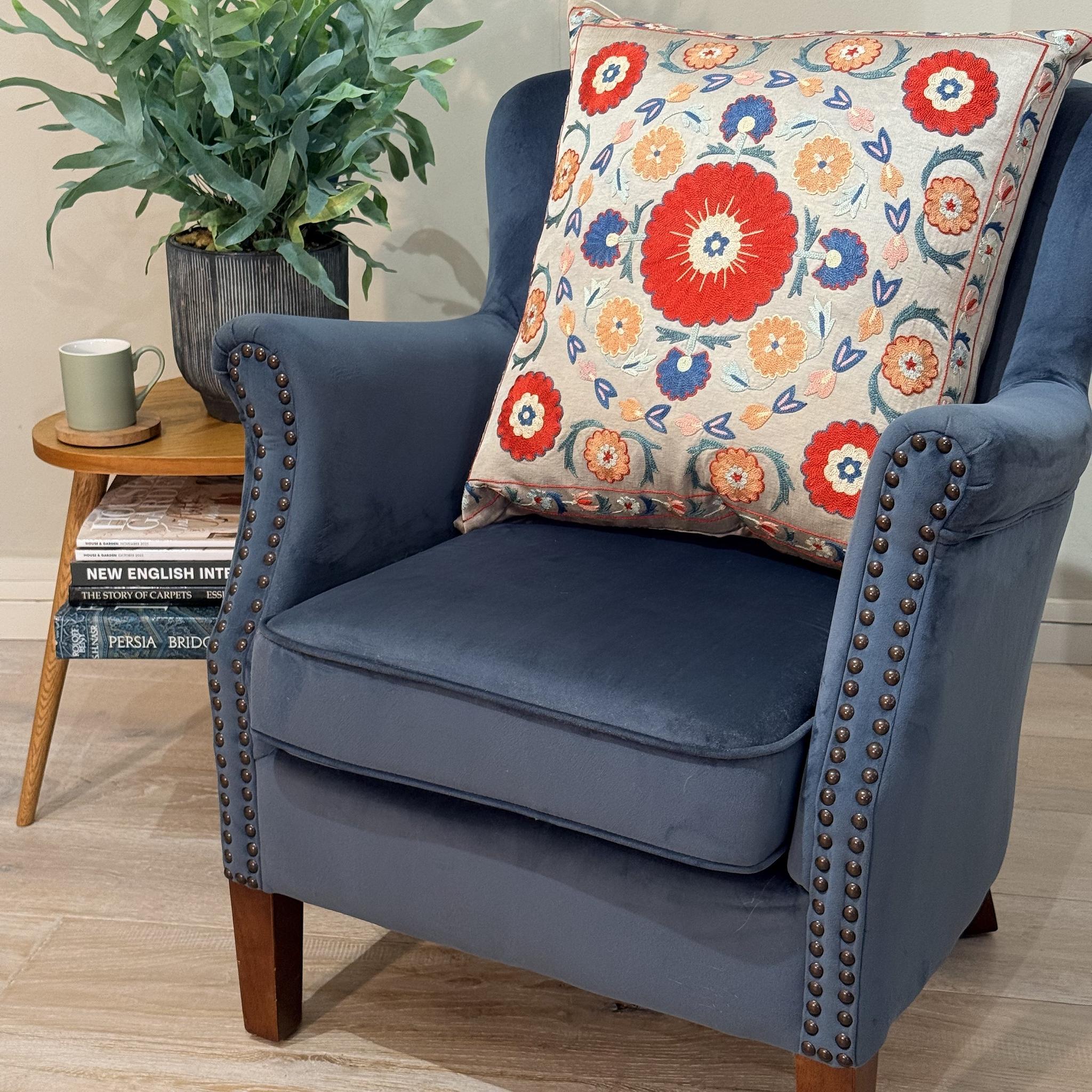 Fine Suzani Silk Cushion