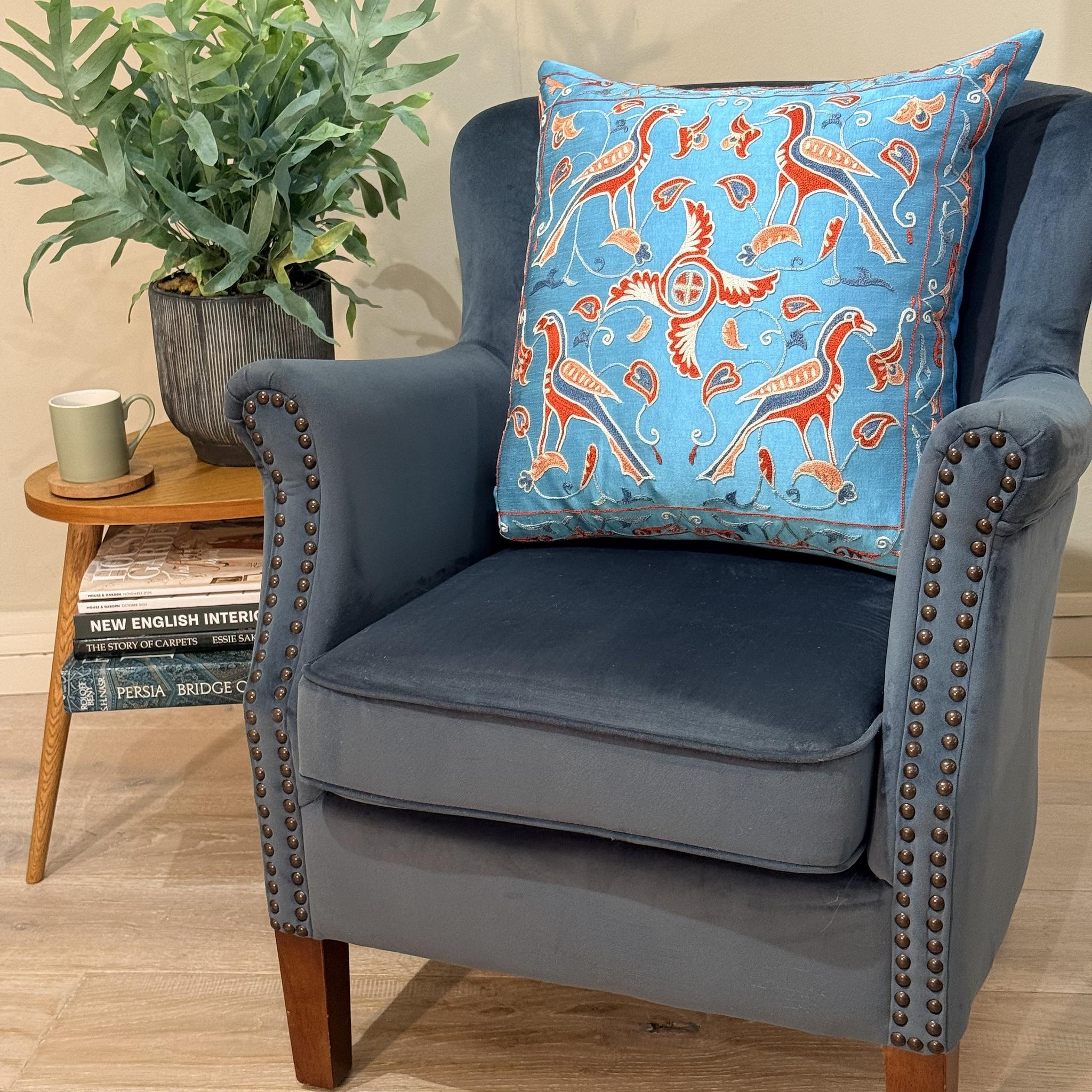 Fine Suzani Silk Cushion