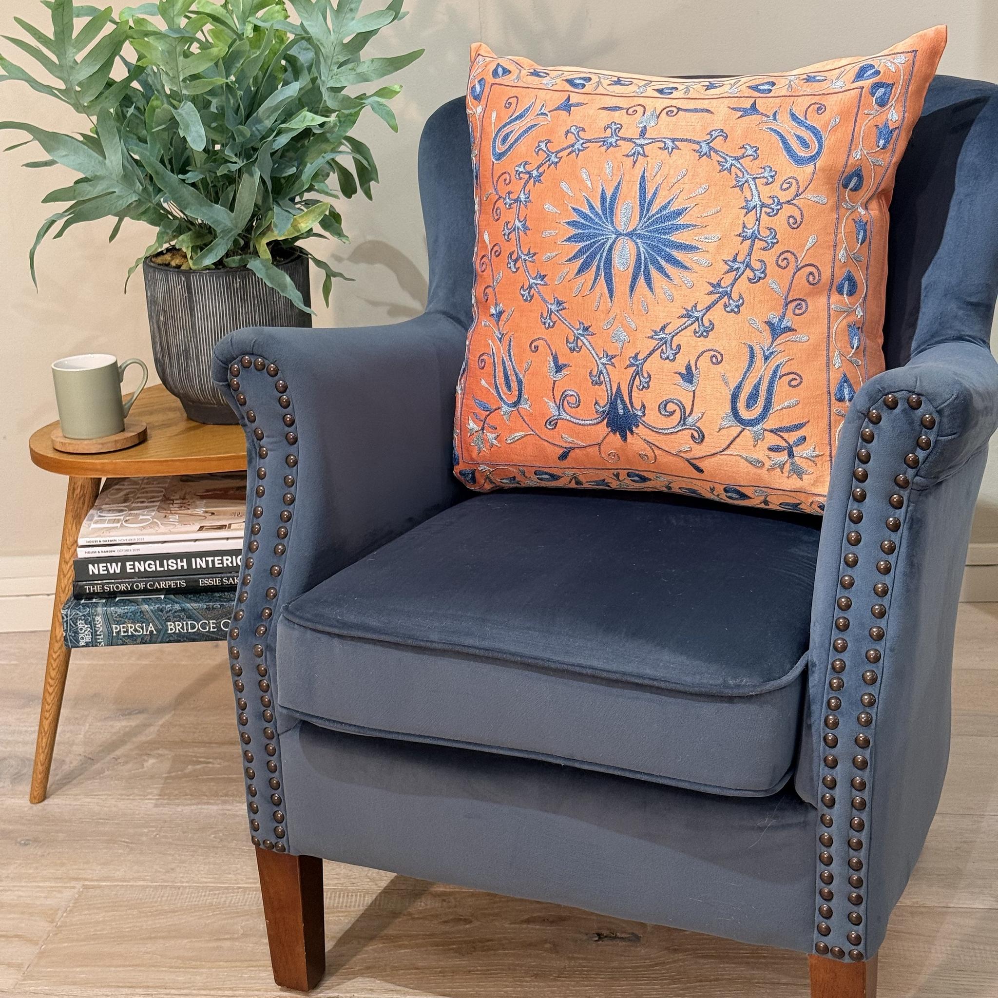 Fine Suzani Silk Cushion