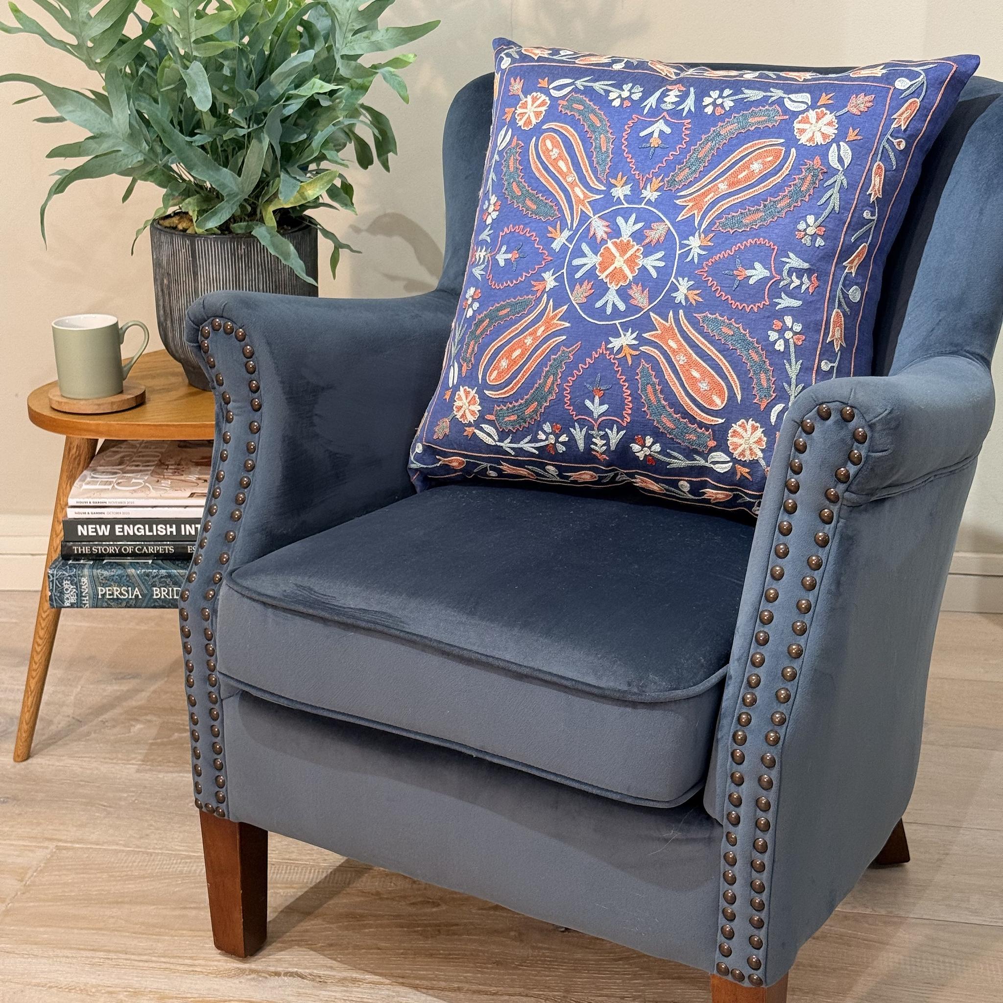 Fine Suzani Silk Cushion