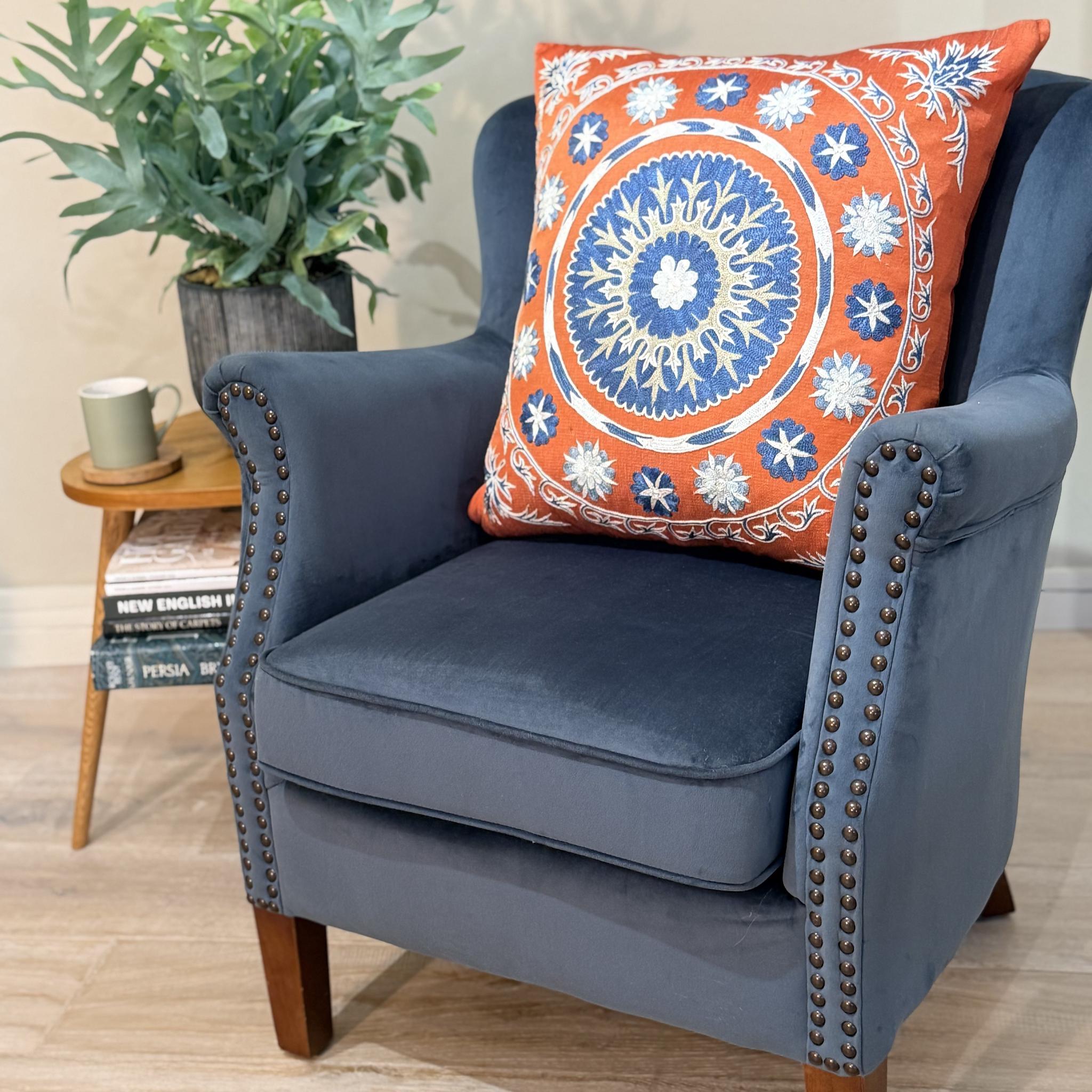 Fine Suzani Silk Cushion