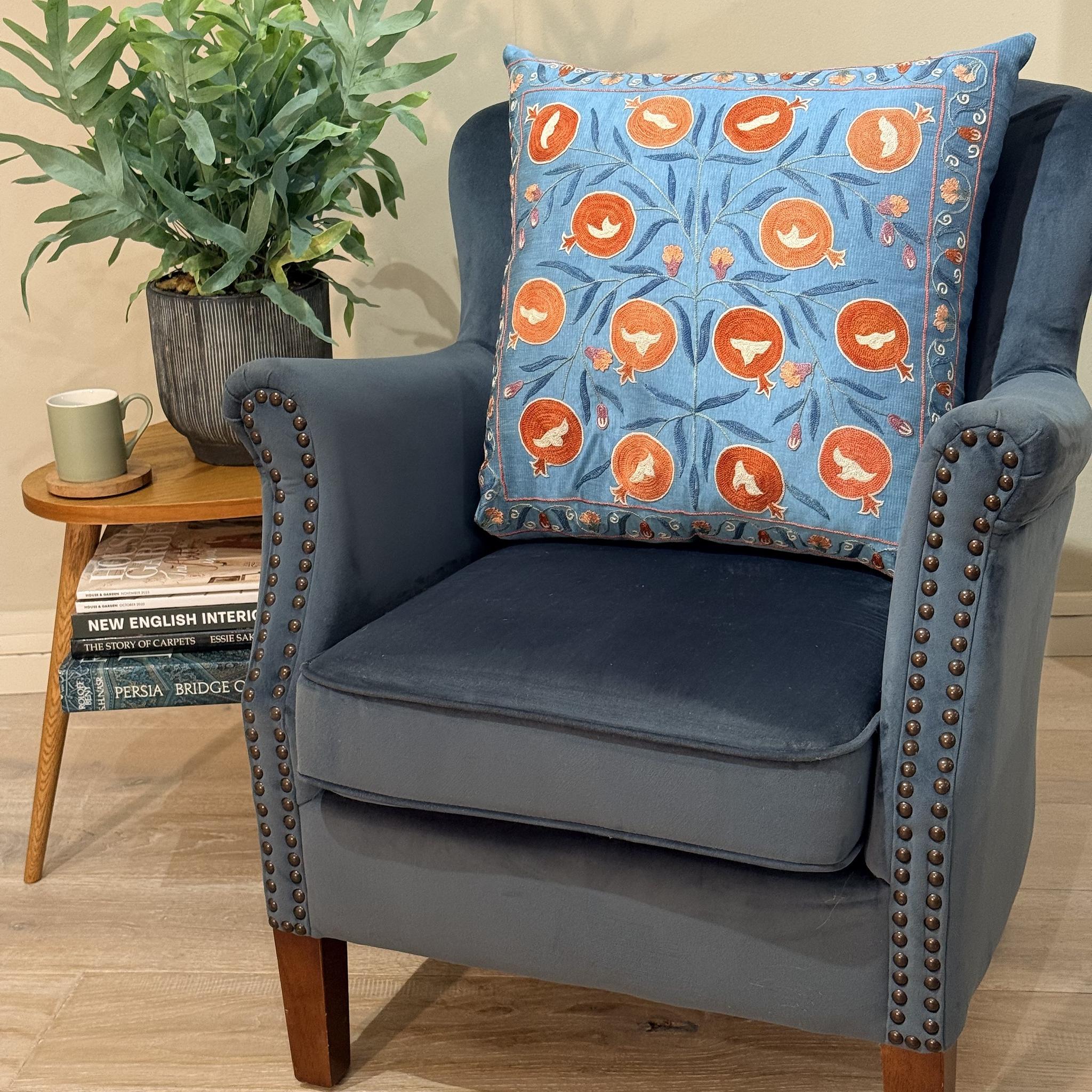 Fine Suzani Silk Cushion