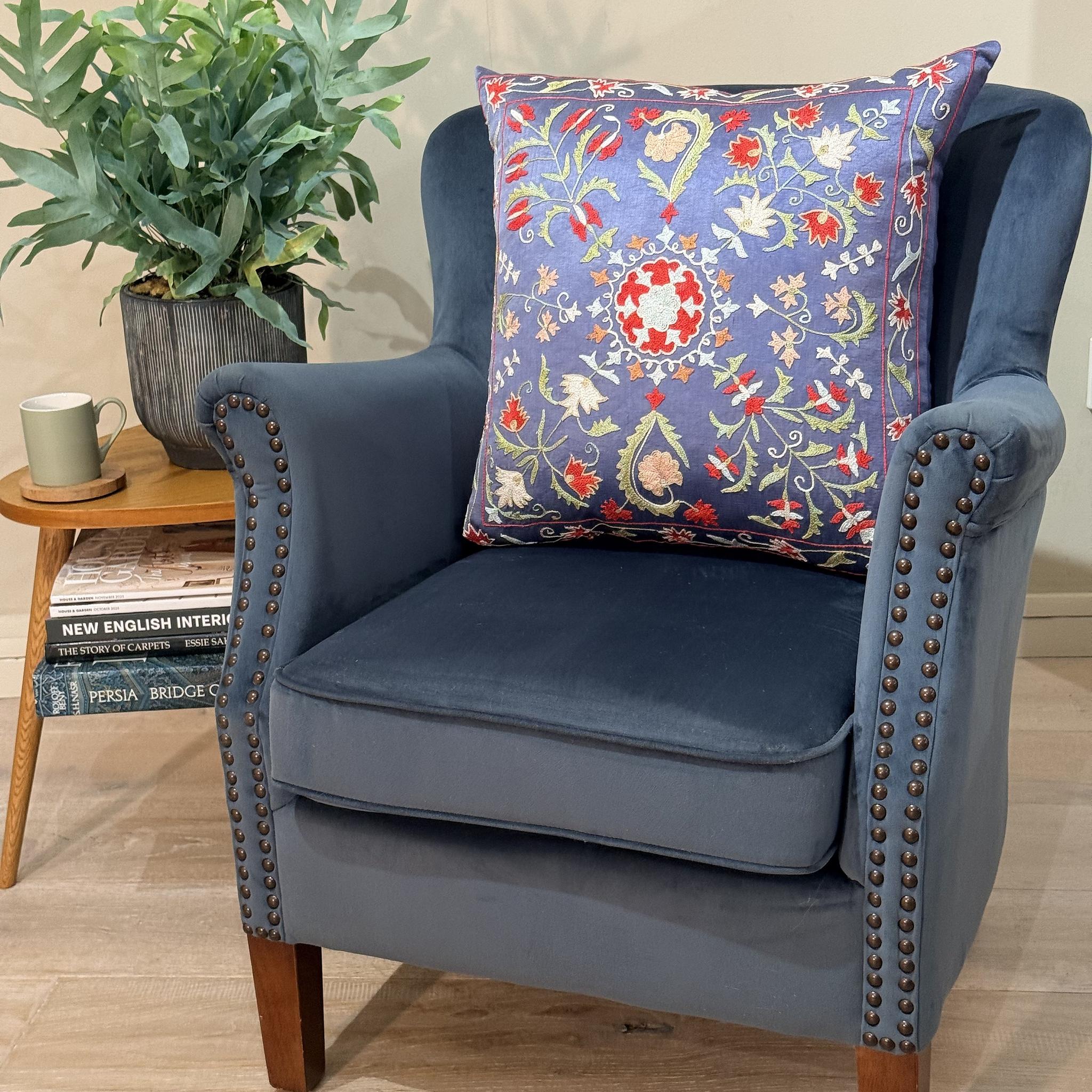 Fine Suzani Silk Cushion