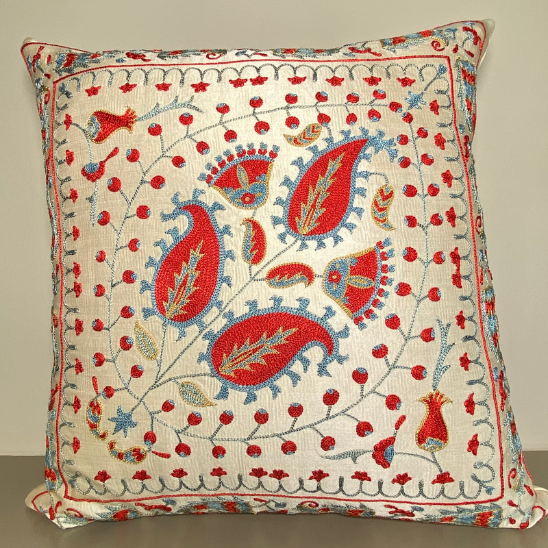 Fine Suzani Silk Cushion