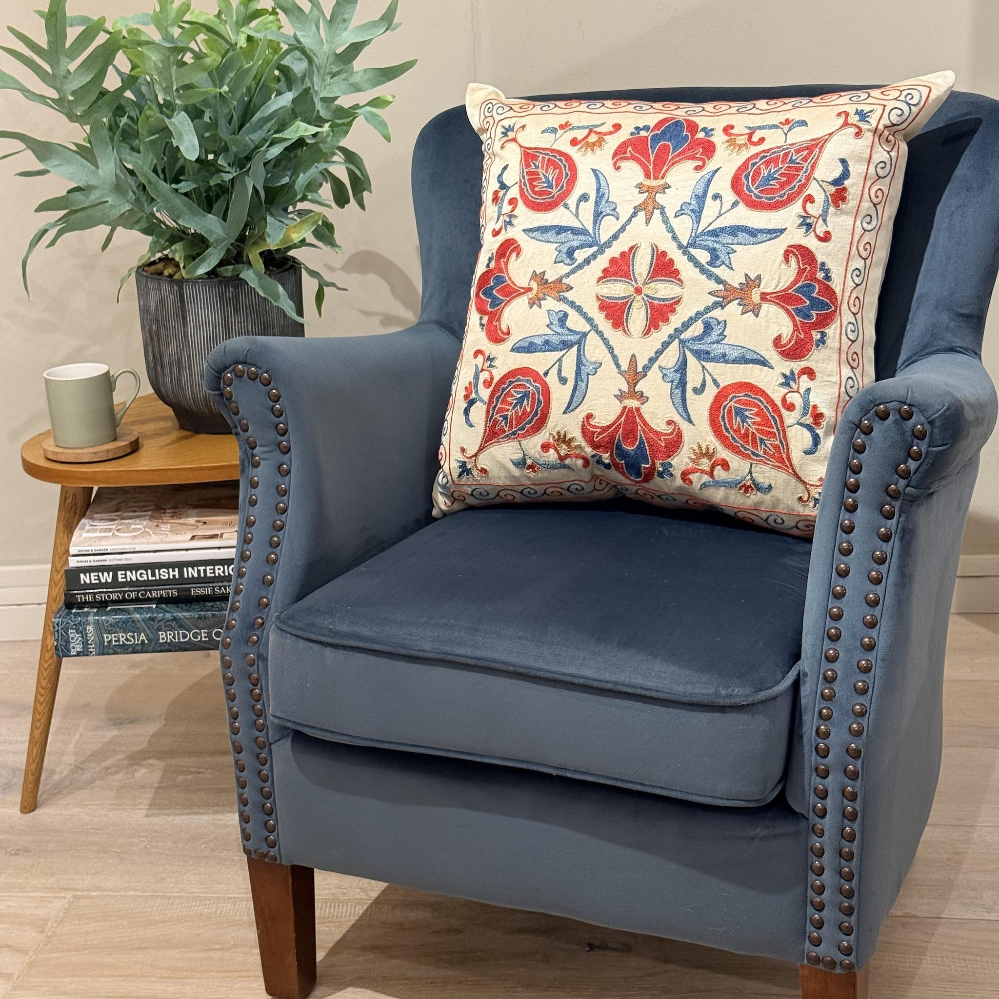 Fine Suzani Silk Cushion