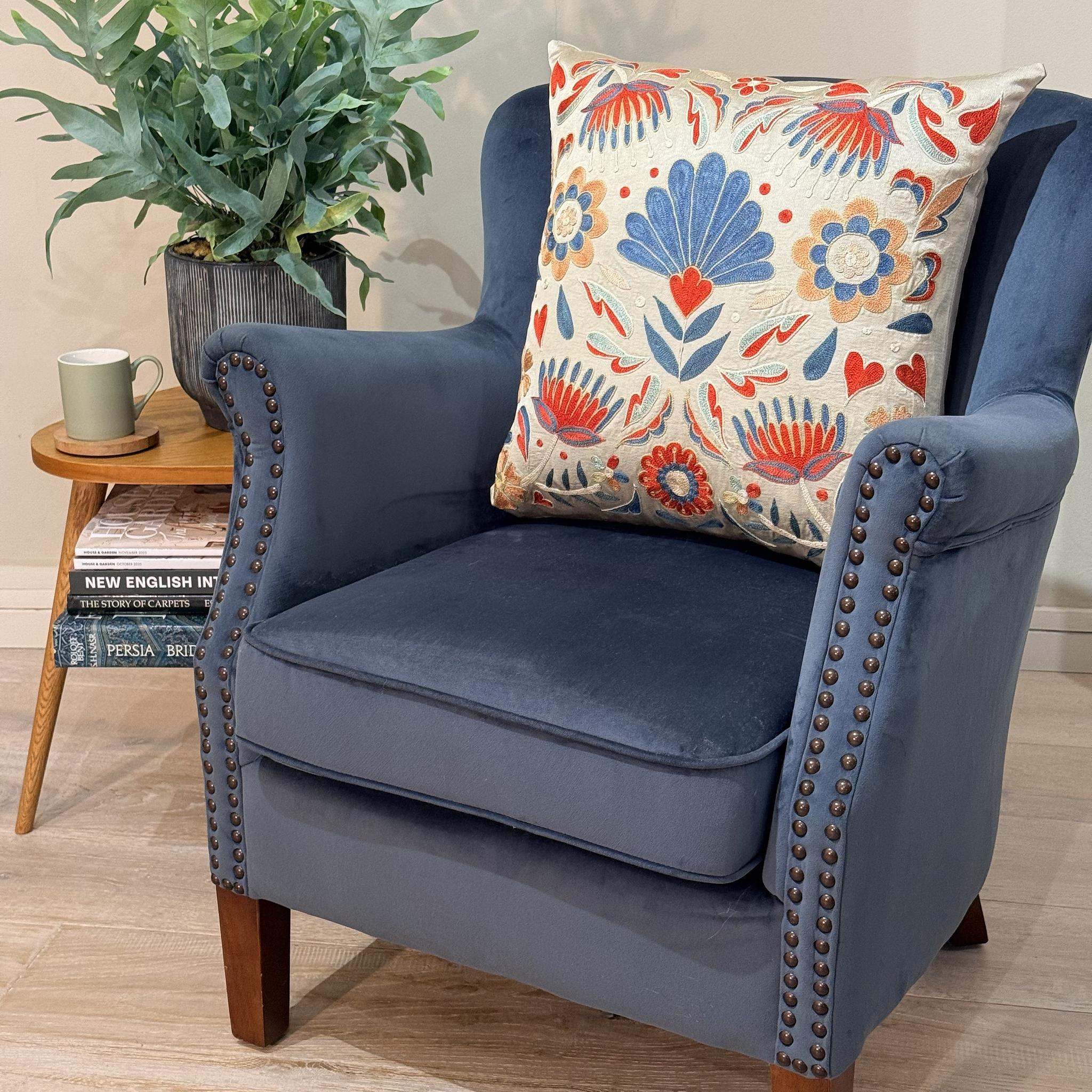 Fine Suzani Silk Cushion