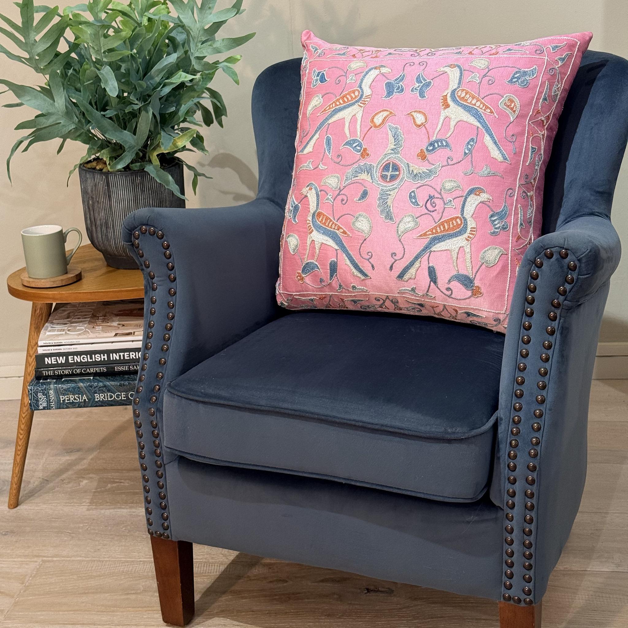 Fine Suzani Silk Cushion