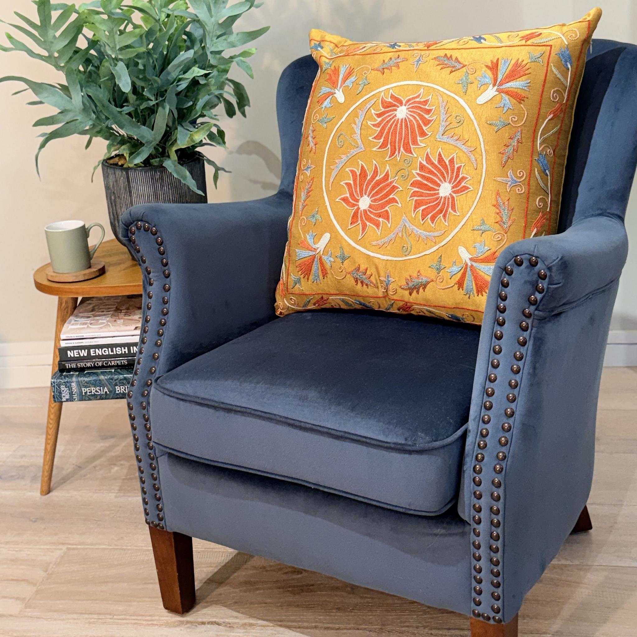 Fine Suzani Silk Cushion