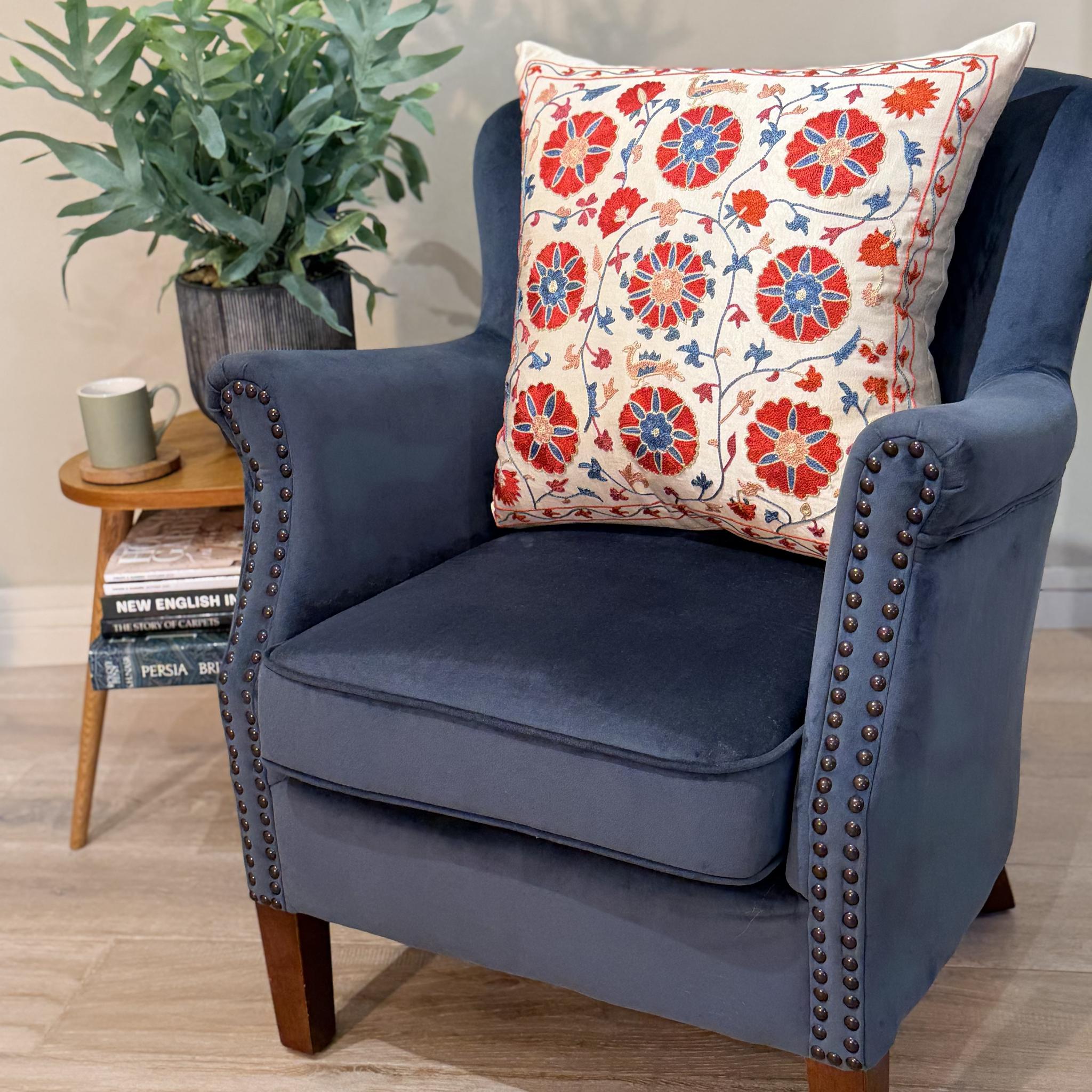 Fine Suzani Silk Cushion