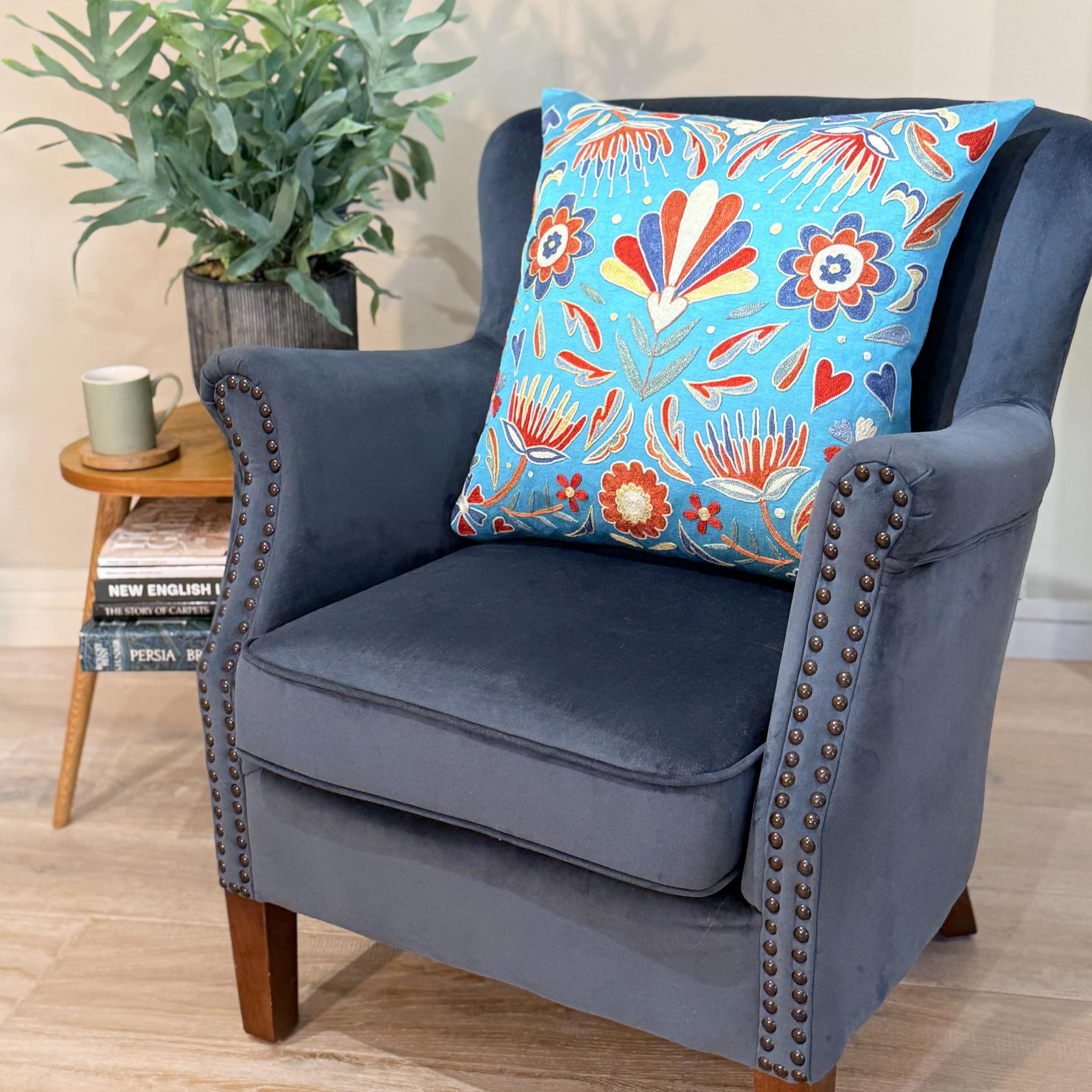 Fine Suzani Silk Cushion