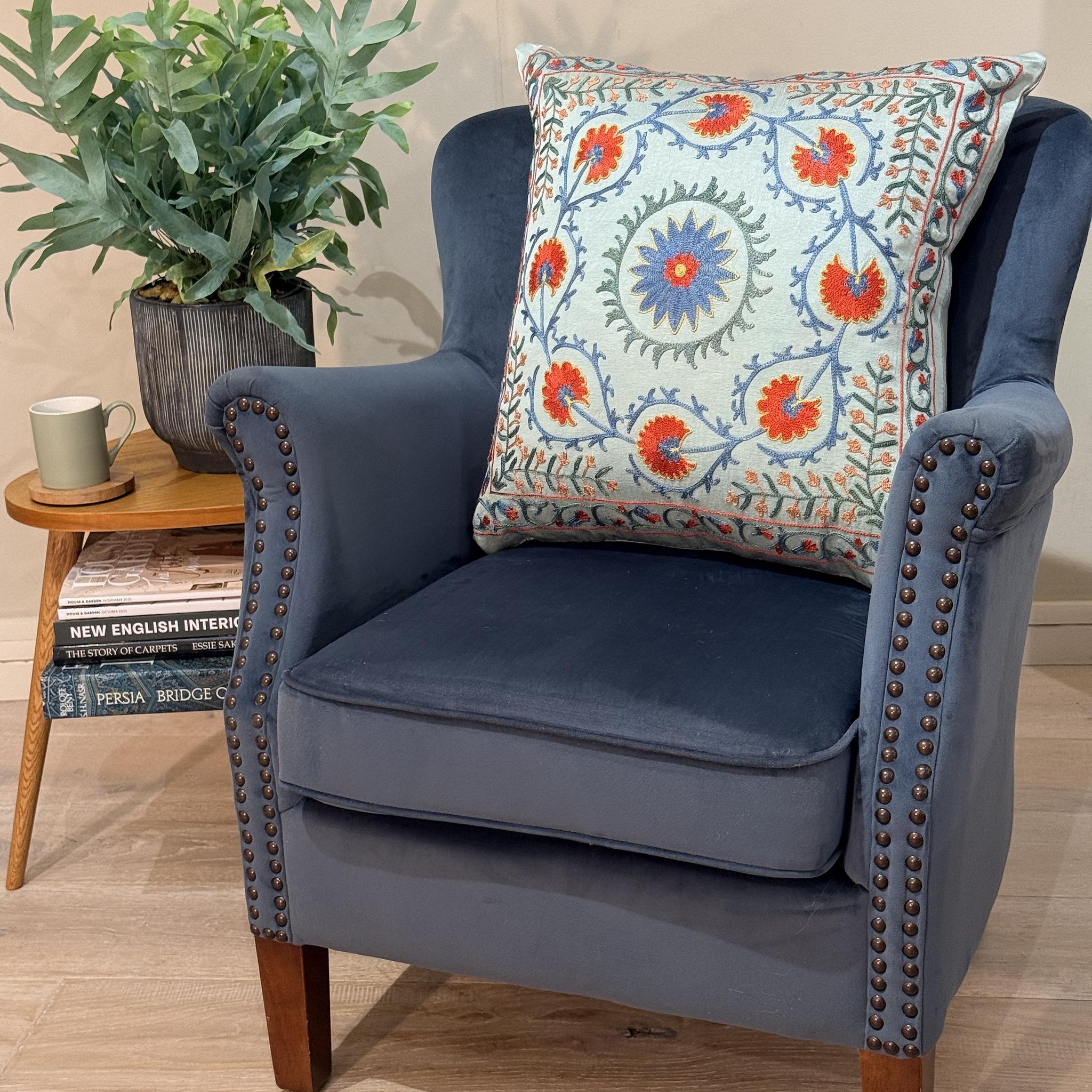 Fine Suzani Silk Cushion