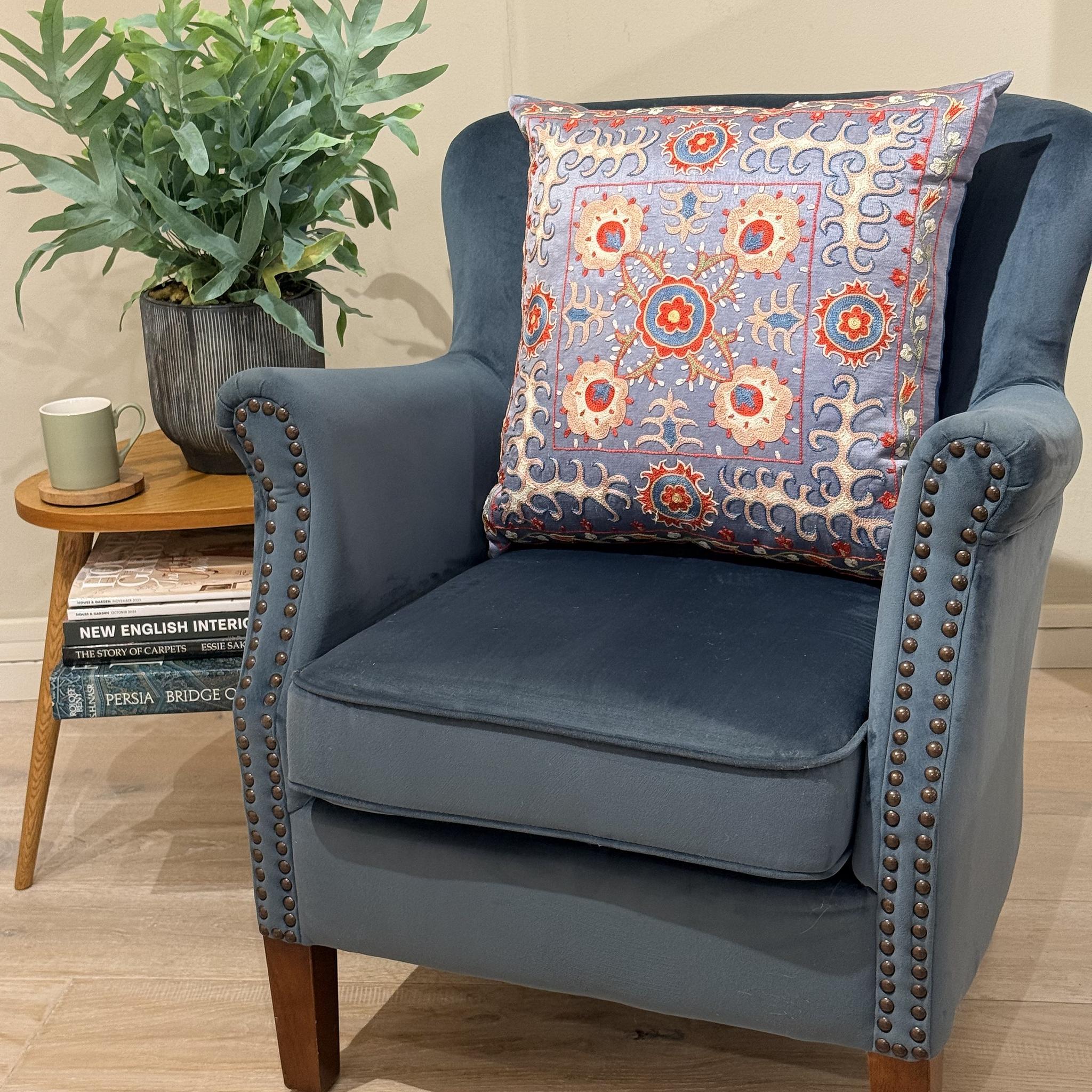 Fine Suzani Silk Cushion