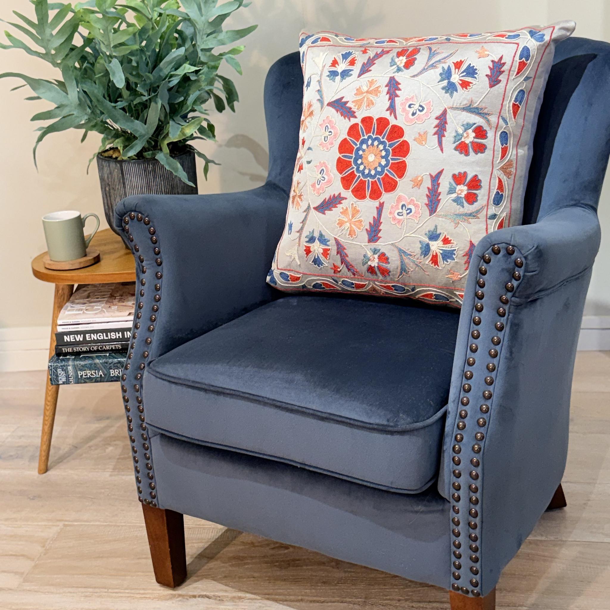 Fine Suzani Silk Cushion