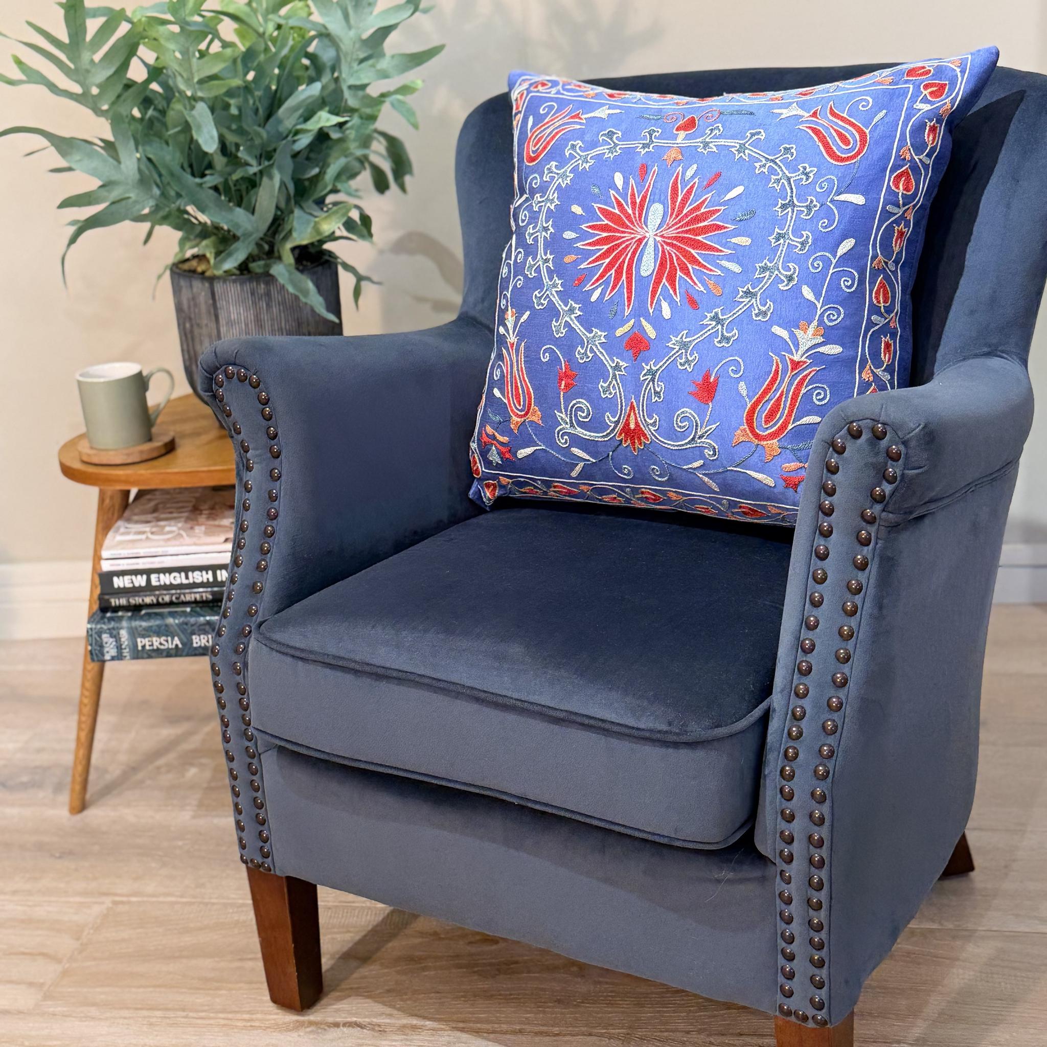 Fine Suzani Silk Cushion