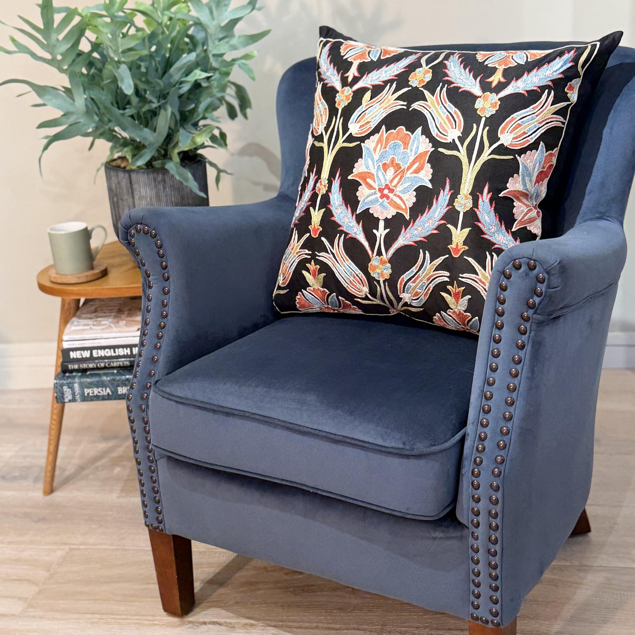 Fine Suzani Silk Cushion