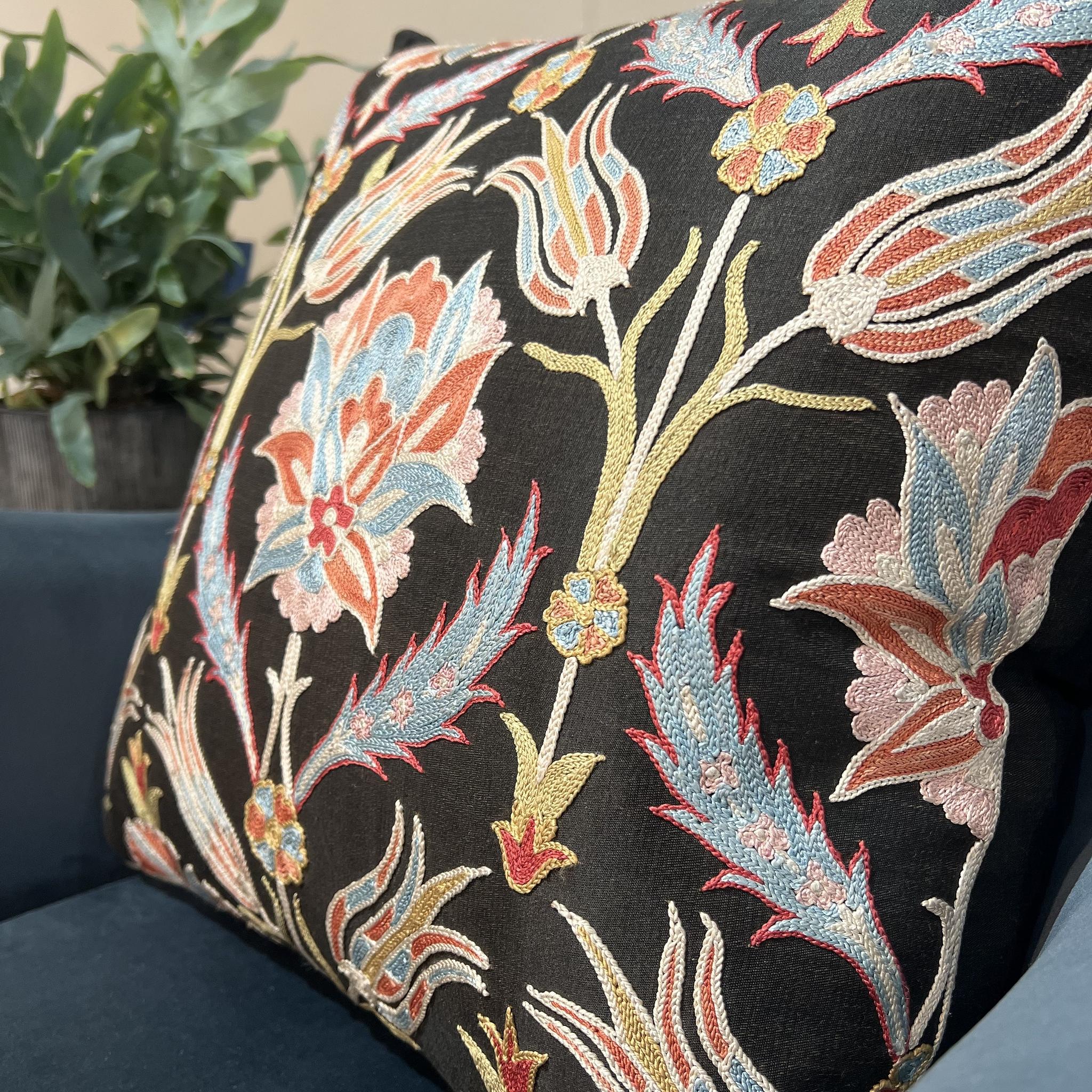 Fine Suzani Silk Cushion