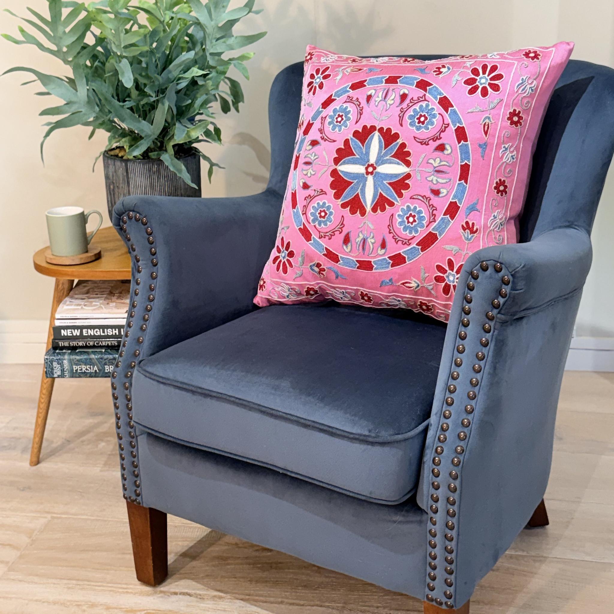 Fine Suzani Silk Cushion