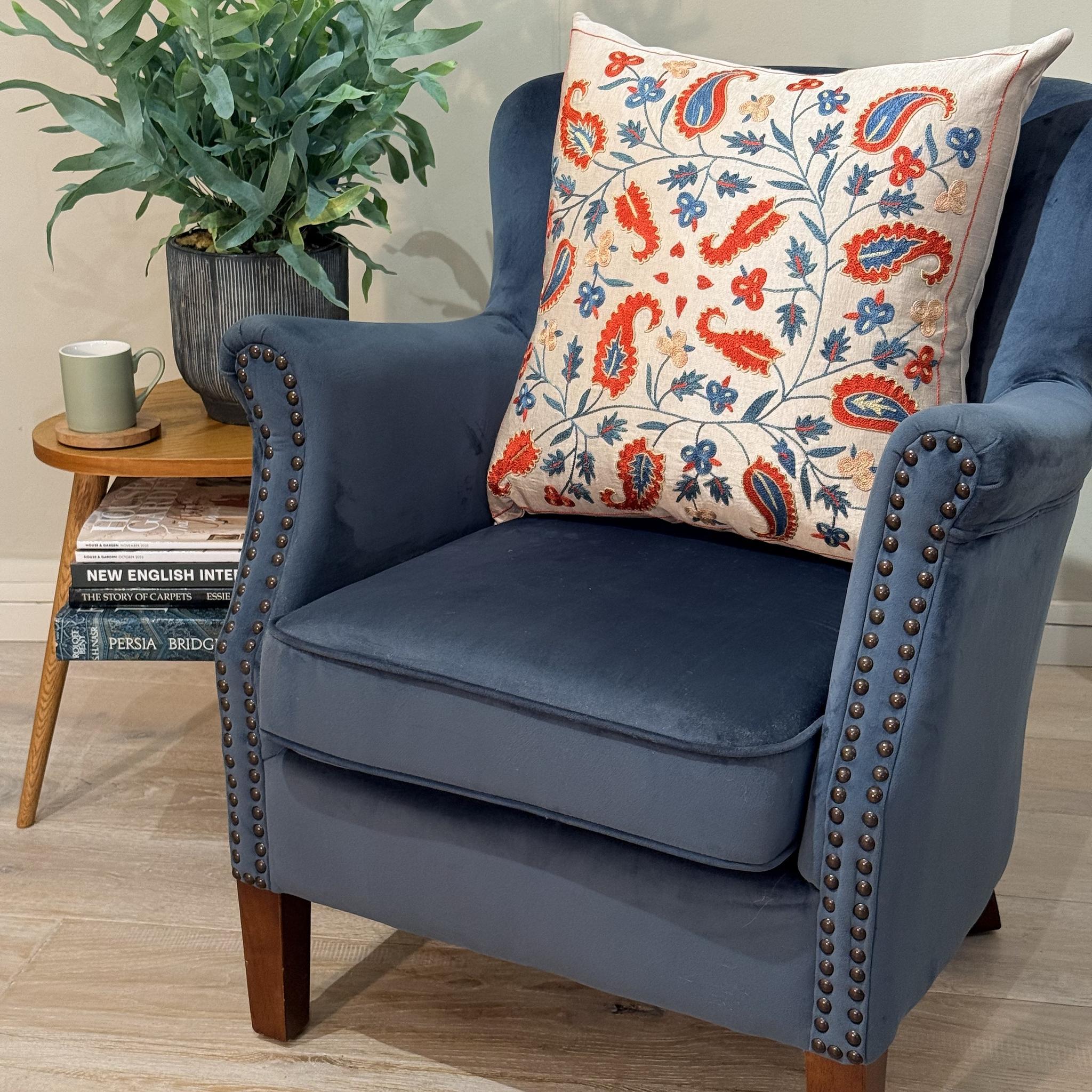 Fine Suzani Silk Cushion