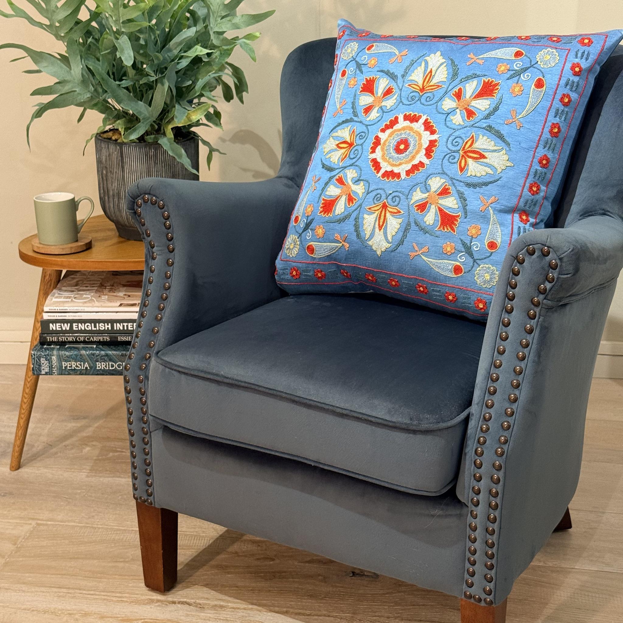 Fine Suzani Silk Cushion