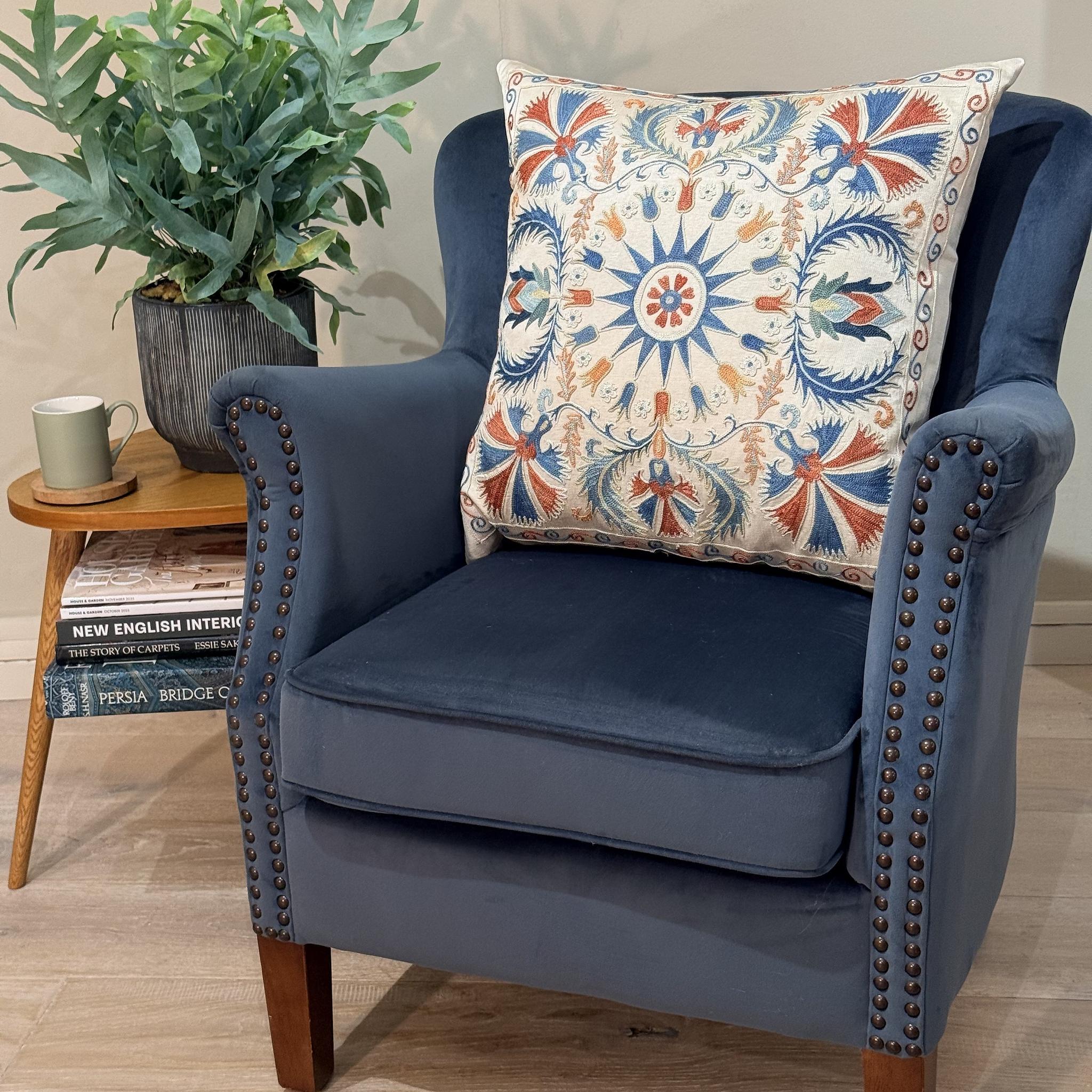 Fine Suzani Silk Cushion