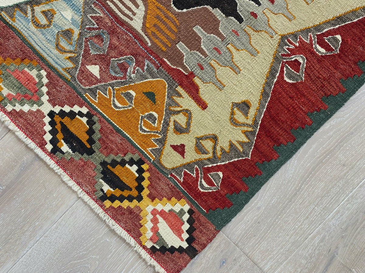 Vintage Yarn Kilim Rug