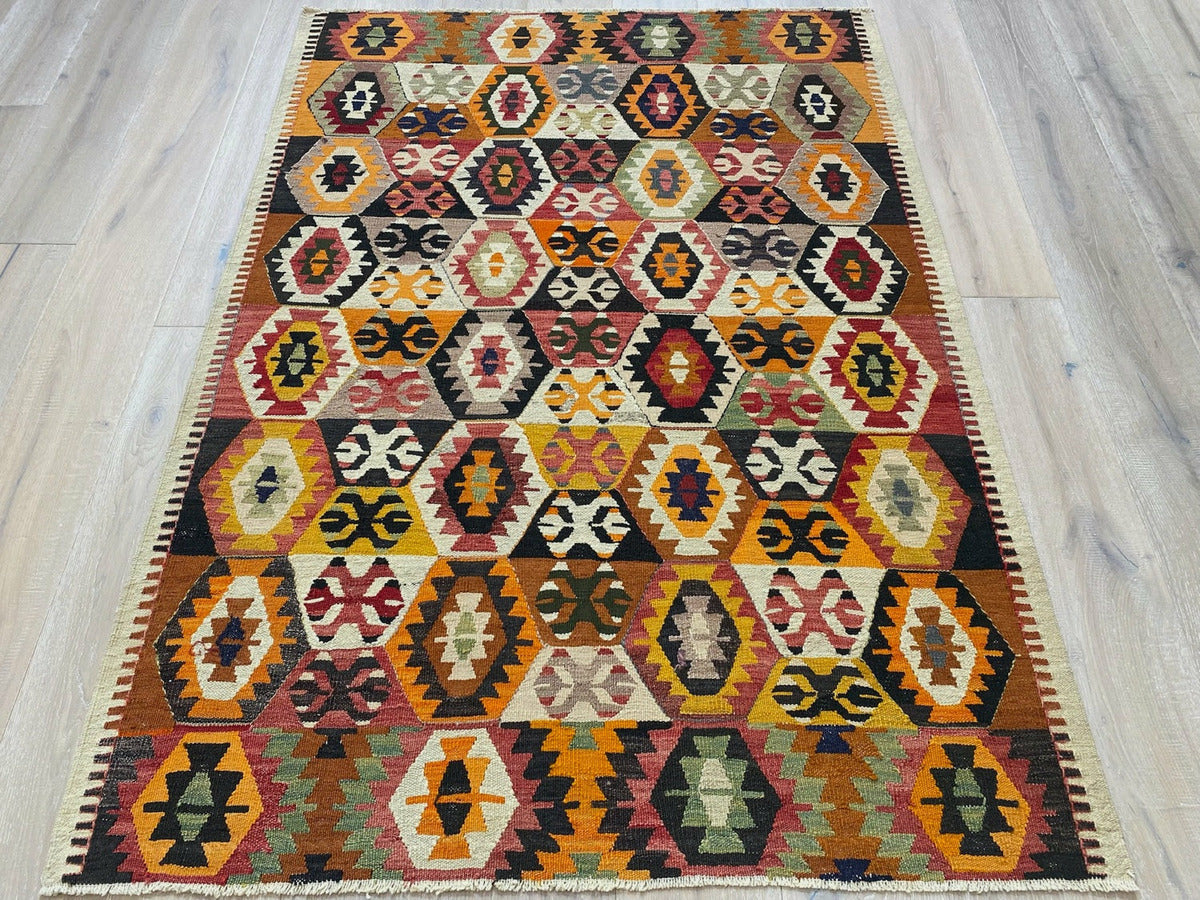 Vintage Yarn Kilim Rug